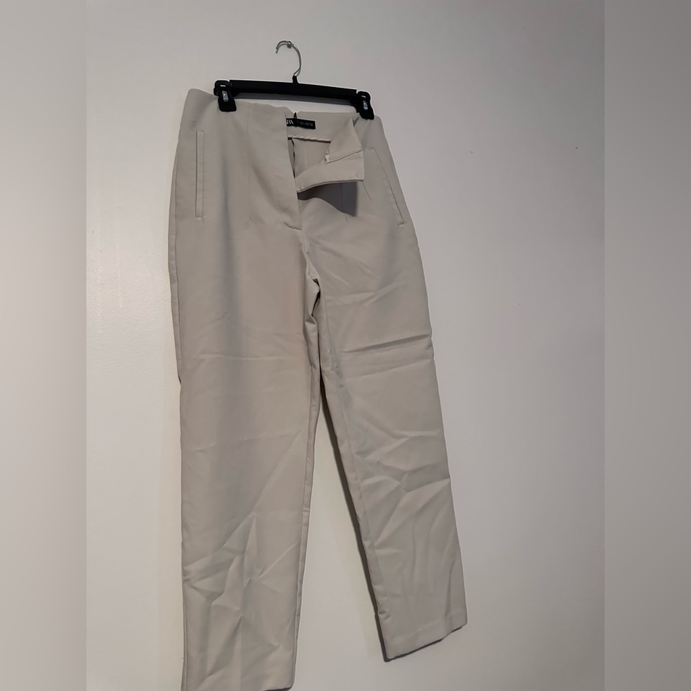 Beige zara pants